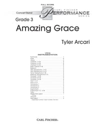 Amazing Grace band score cover